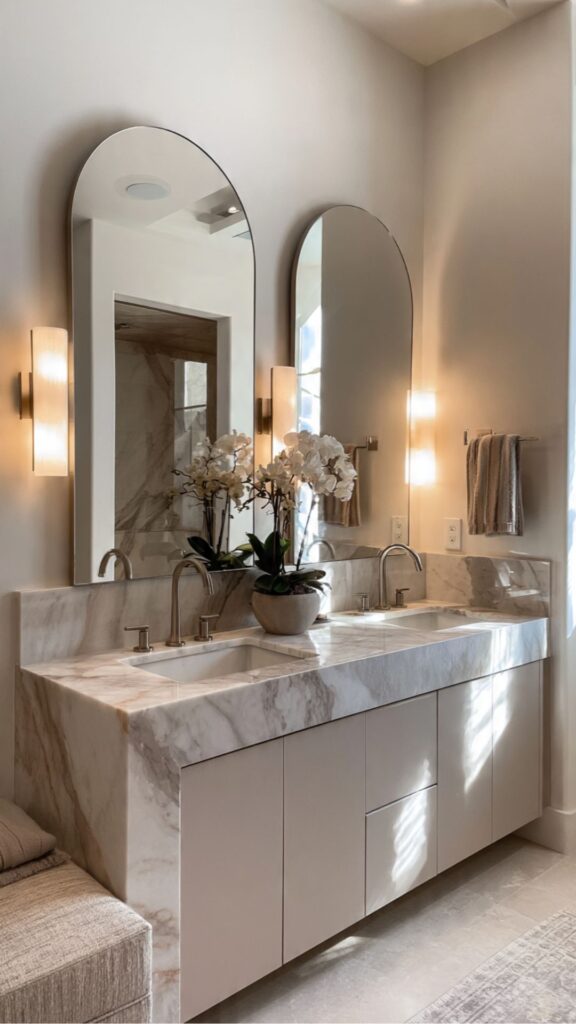 Double Vanity Mirrors
