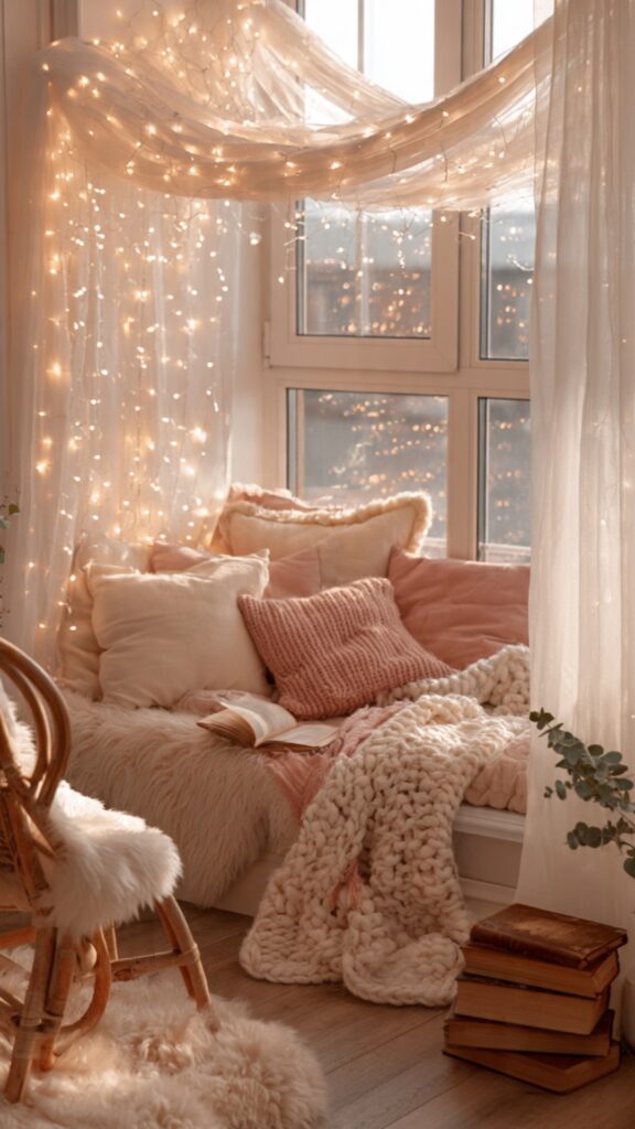 Fairy Light Reading Nook