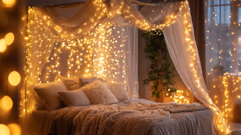 Fairy Lights Bedroom