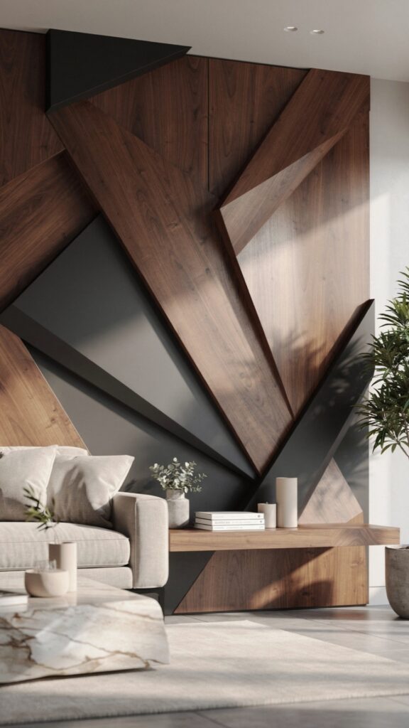 Geometric Wall Panels for Contemporary Interiors