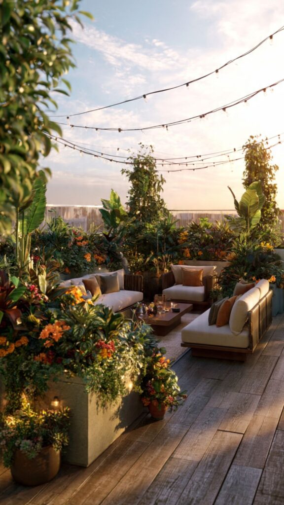 Incorporate Lush Patio Landscaping and Planters