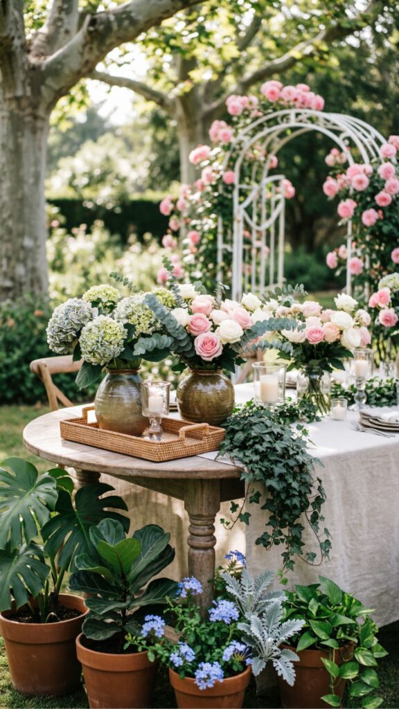 Incorporate Natural Greenery and Potted Plants as Living Decor