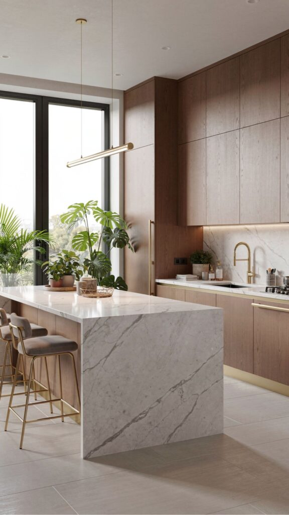 Install Waterfall Countertops
