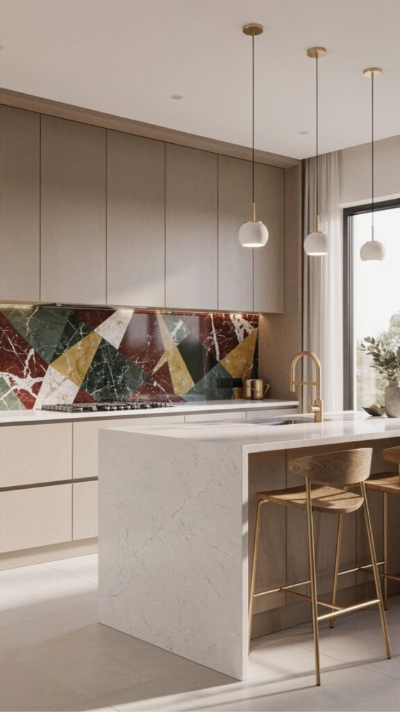 Integrate a Bold Backsplash as a Design Anchor