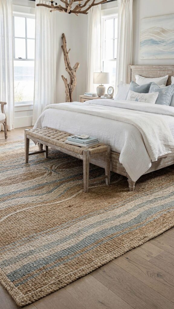 Layer Area Rugs in Natural Fibers and Coastal Patterns