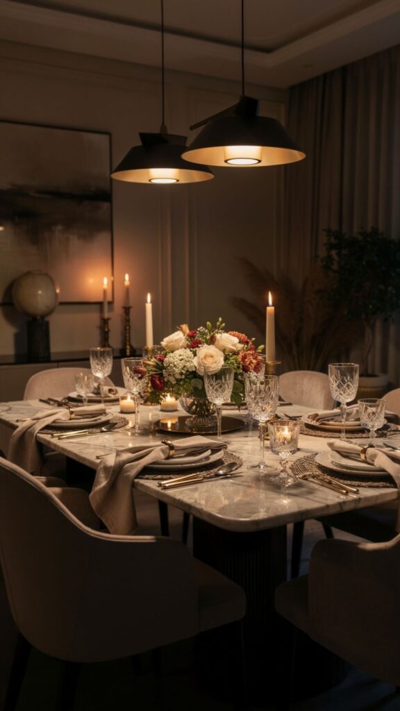 Layer Lighting with Candles and Tabletop Ambiance