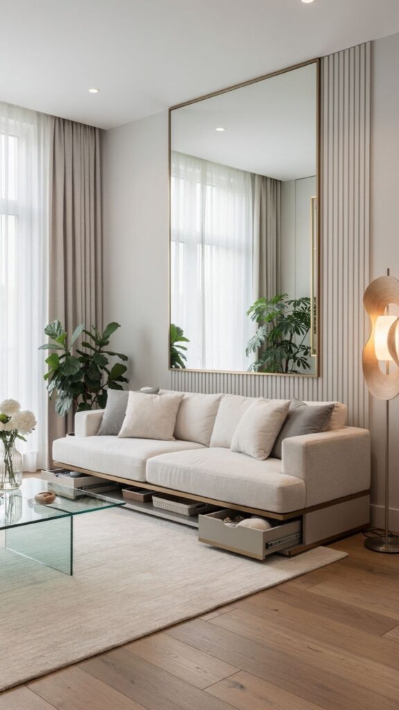 Make a Small Sitting Room Feel Larger with Smart Design