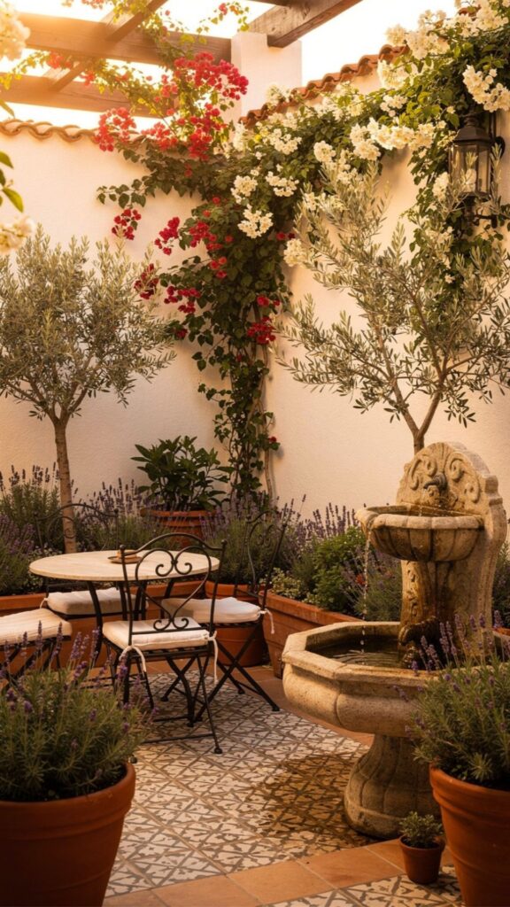 Mediterranean Courtyard Gardens