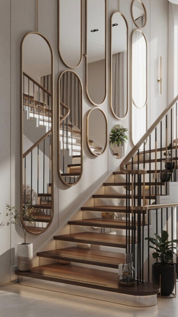 Mirror Wall Arrangement to Expand Space