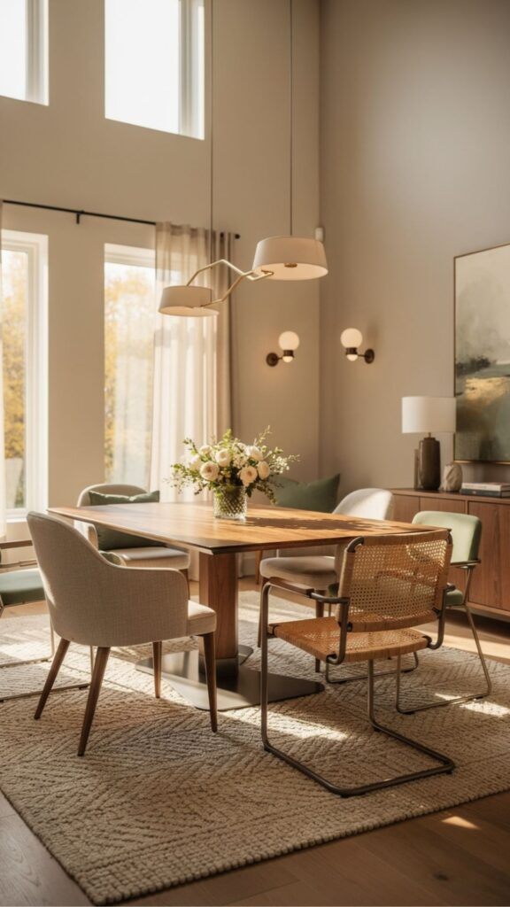 Mix Dining Chair Styles Intentionally