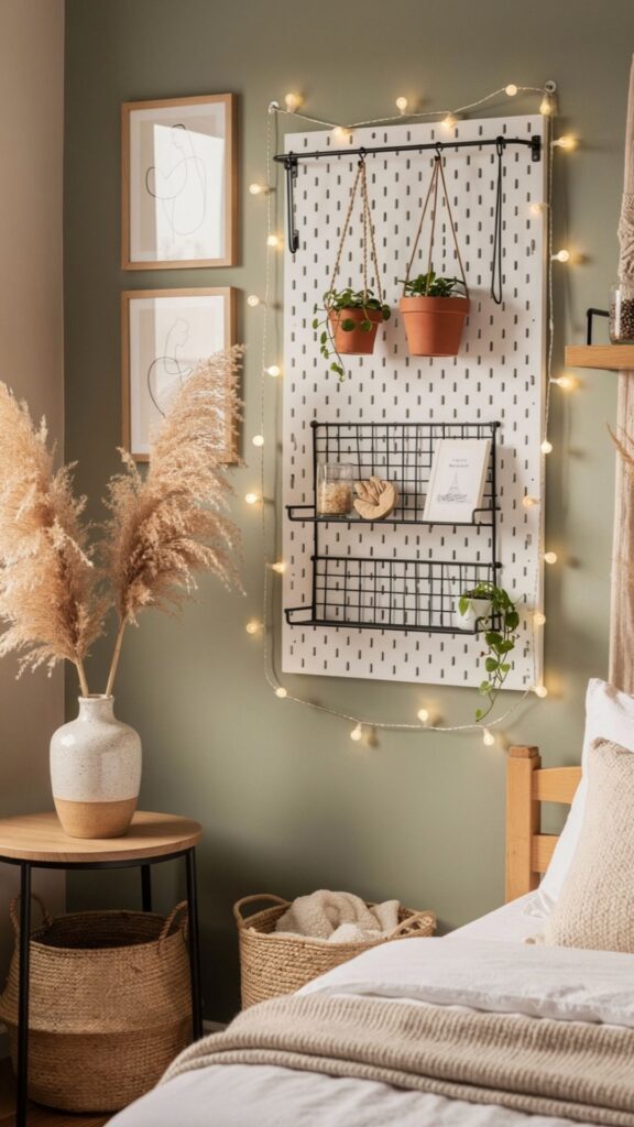 Mount a Pegboard or Grid Panel for Flexible Display
