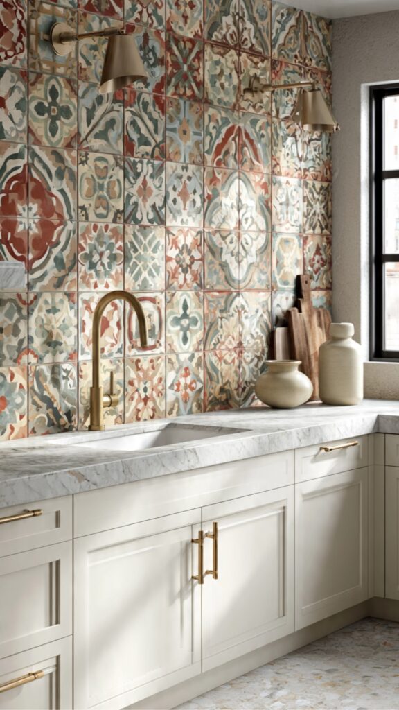 Patterned Encaustic Tile