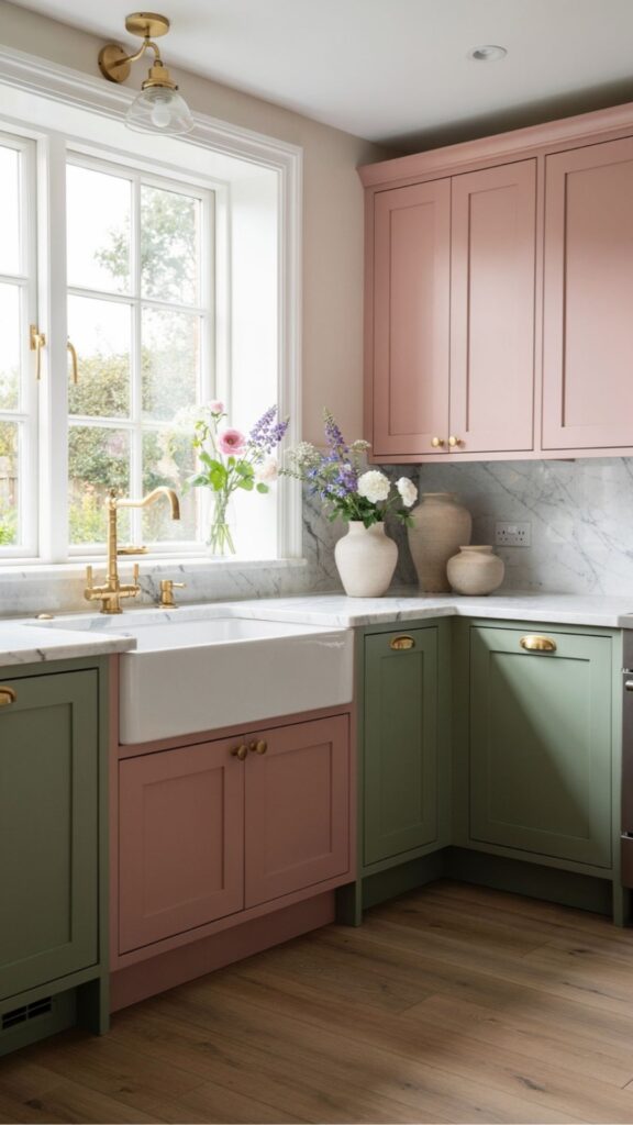 Pink and Green Kitchen Color Combos