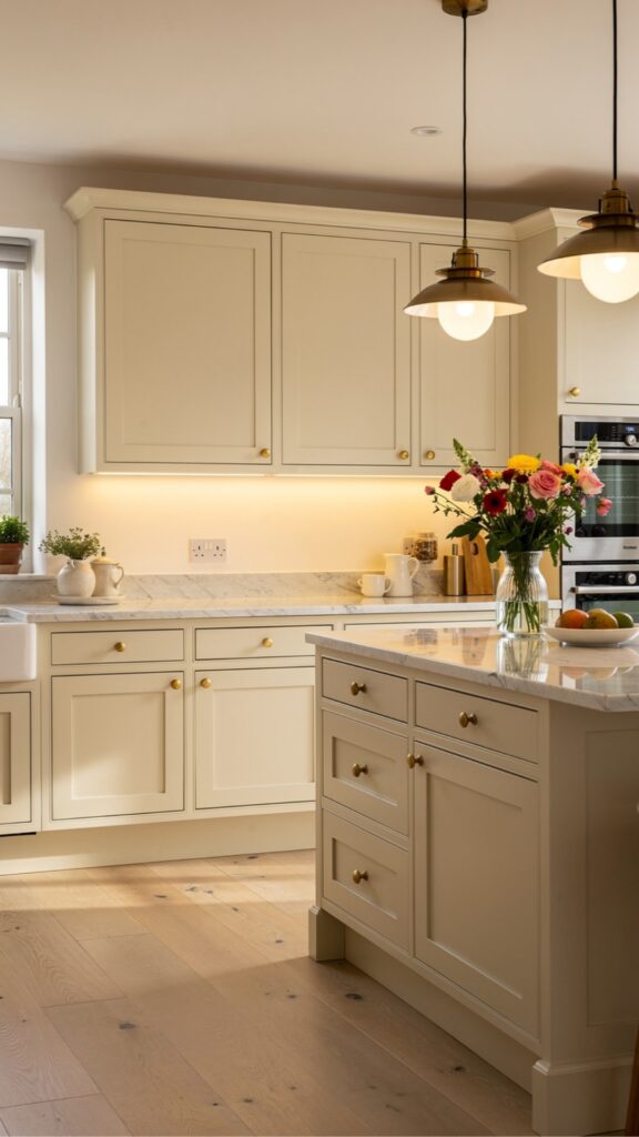Refresh Cream Cabinets with New Lighting for Instant Impact