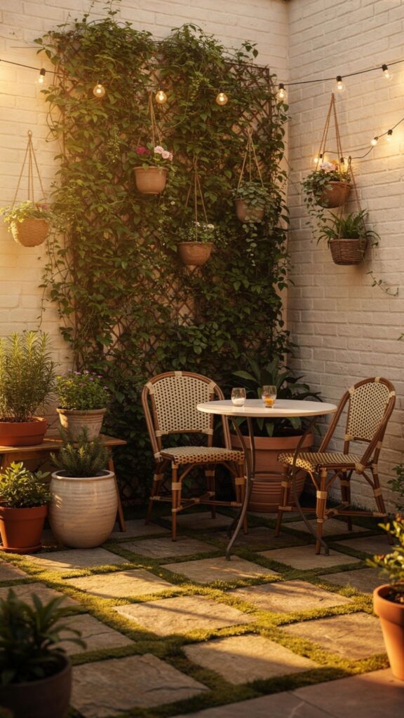 Seating and Furniture in Small Courtyards