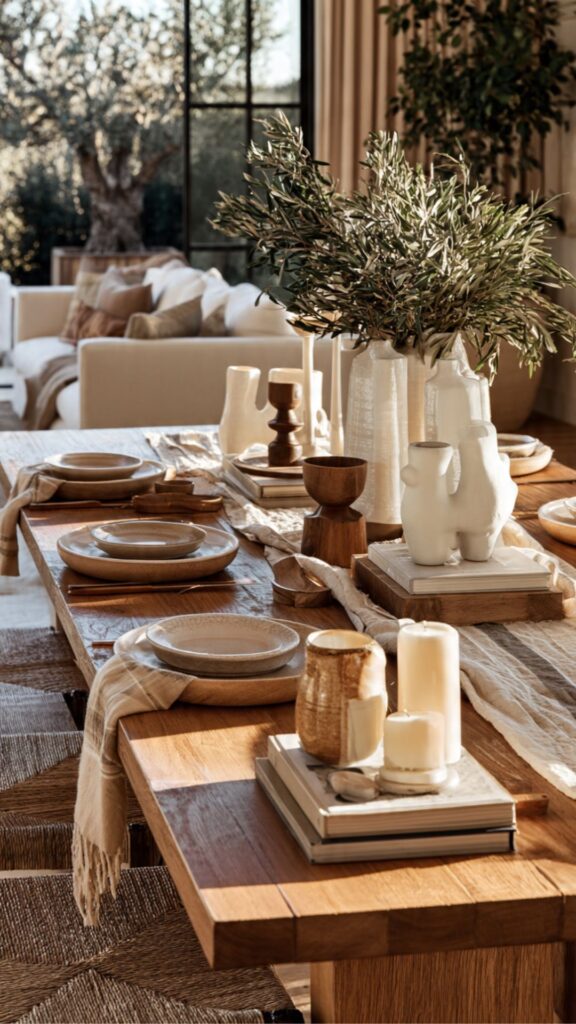 Style Coffee Table Books and Art Objects as Decor