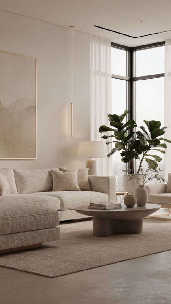 Style a Contemporary Sitting Room with Minimalist Principles