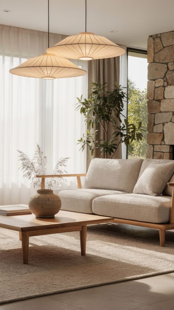The Core Colour Palette of a Japandi Living Room