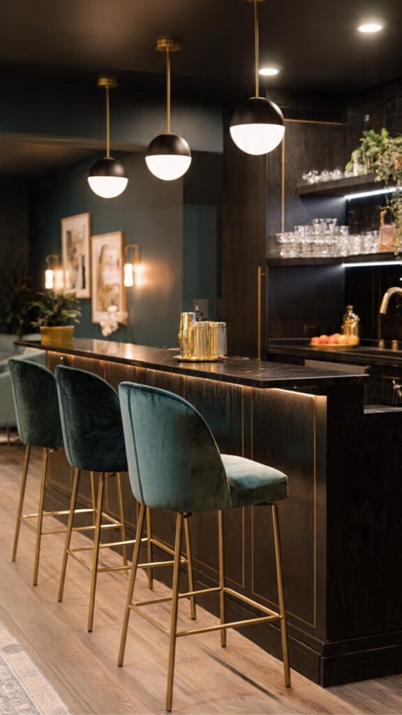 The DIY Budget Basement Bar