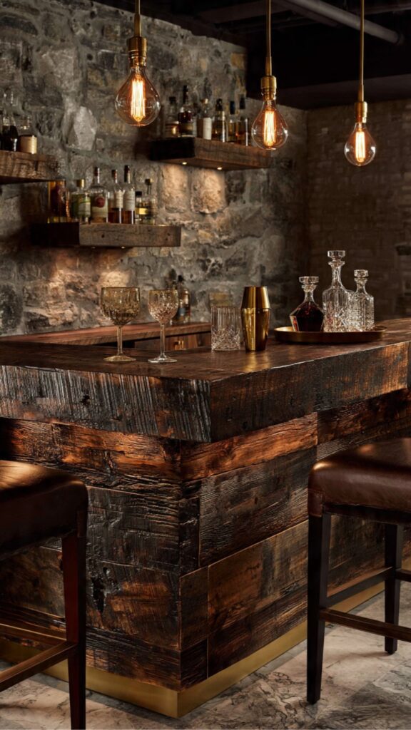 The Rustic Reclaimed Wood Bar