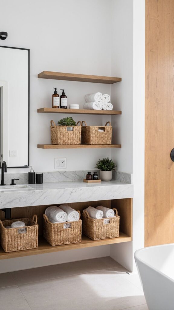 Use Baskets and Bins for Stylish Organization