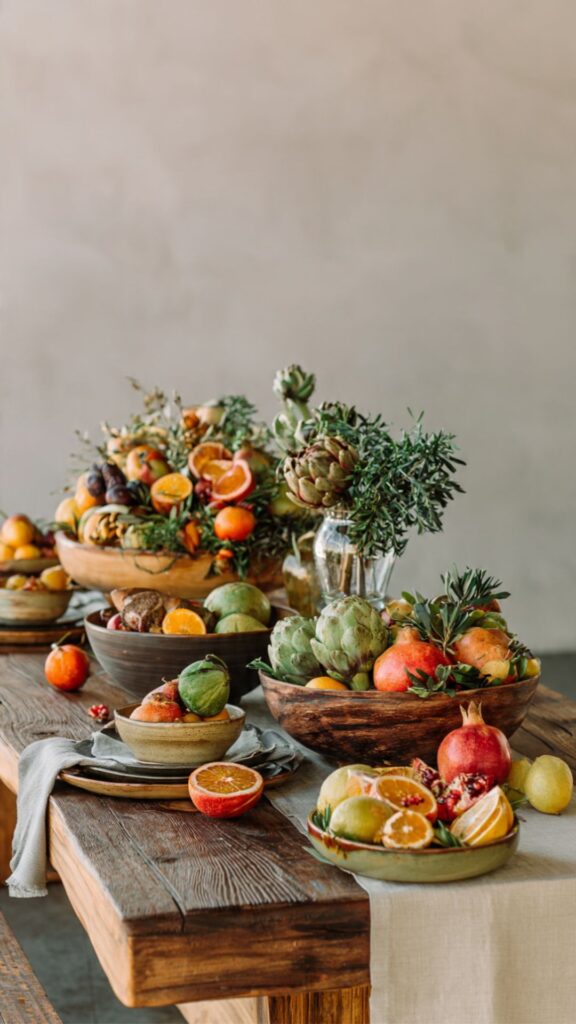 Use Fruit, Vegetables, and Edible Elements as Decor