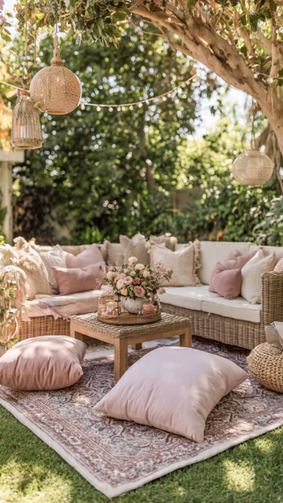 Use Outdoor Rugs and Cushions