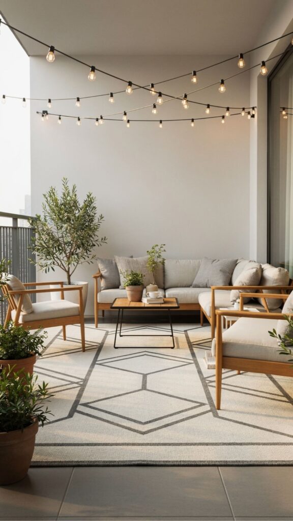 Use Outdoor Rugs to Define the Space