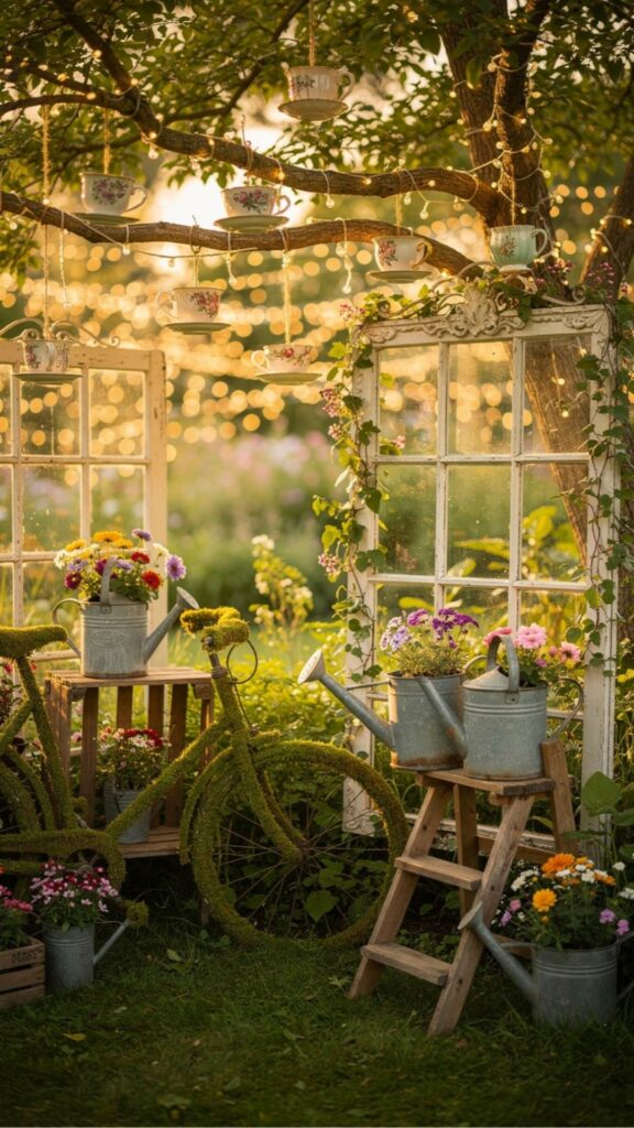 Use Repurposed and Upcycled Garden Decor