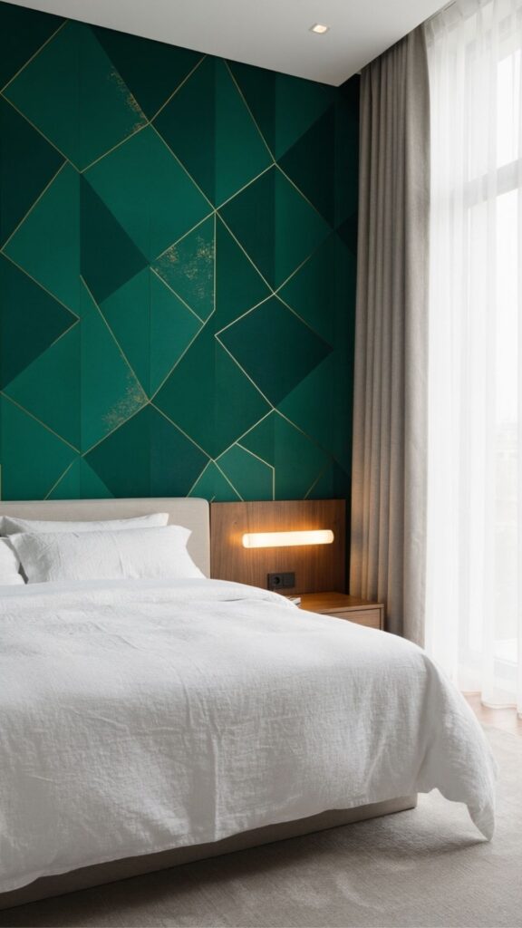 Use a Statement Accent Wall with Bold Paint or Wallpaper
