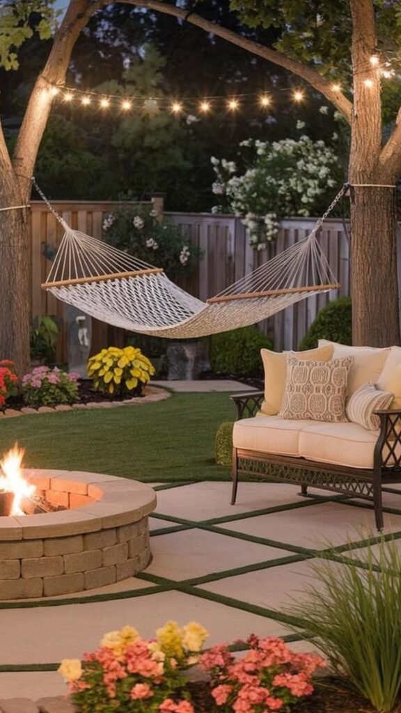 A Garden Fire Pit Nook