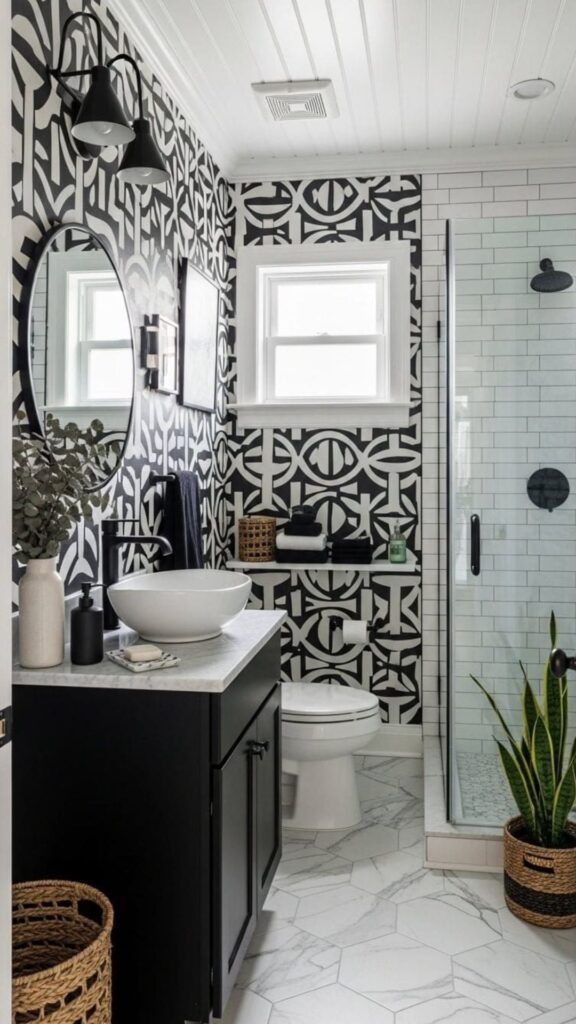 Add Drama with Black and White Patterns