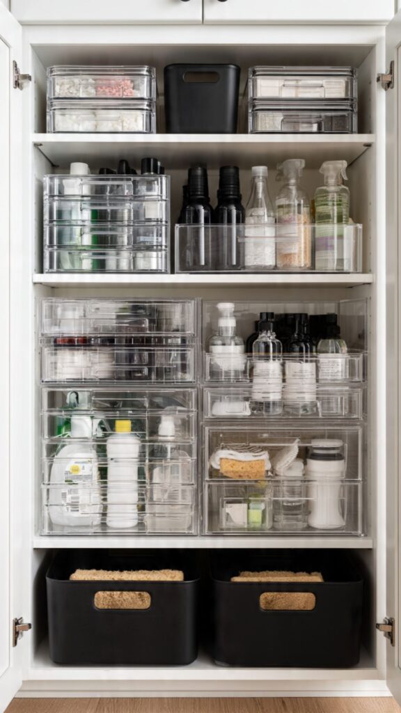 Add Under-Sink Storage with Stackable Organizers