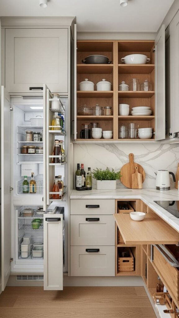 Add Vertical Storage, Small Kitchen Decorating Ideas