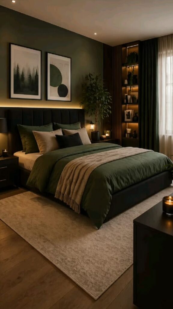 Combine Sage Green With Black Accents