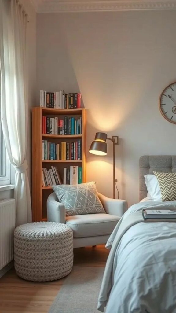 Create a Cozy Reading Nook Within Your Bedroom Layout