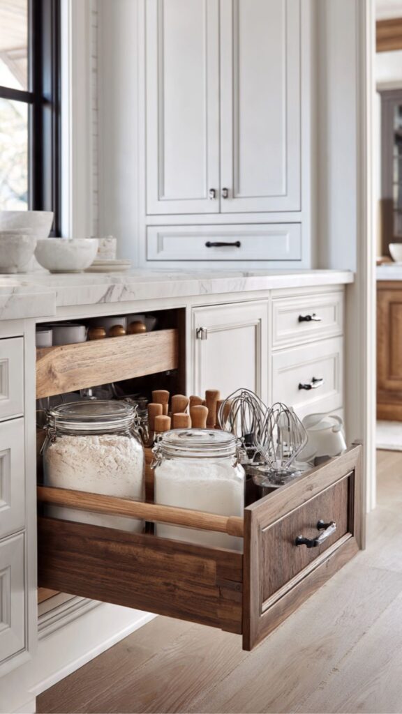Create a Dedicated Baking Station with Pullout Storage