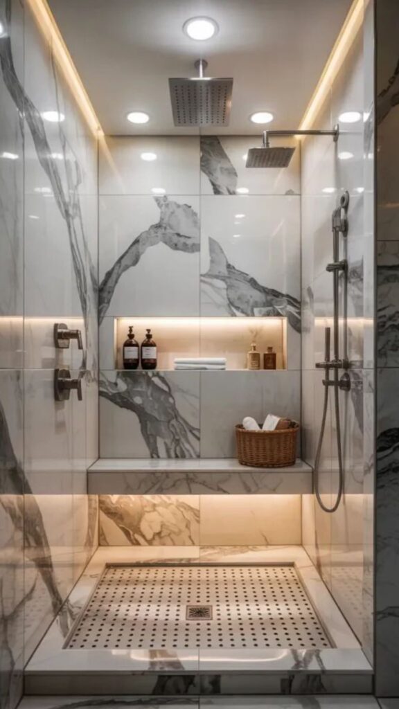 Design a Custom Walk-In Shower Niche or Built-In Shelving
