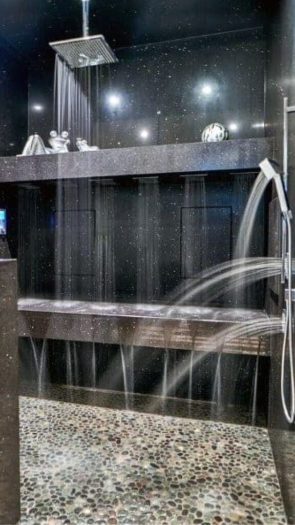 Design a Walk-In Rain Shower with Multiple Spray Zones