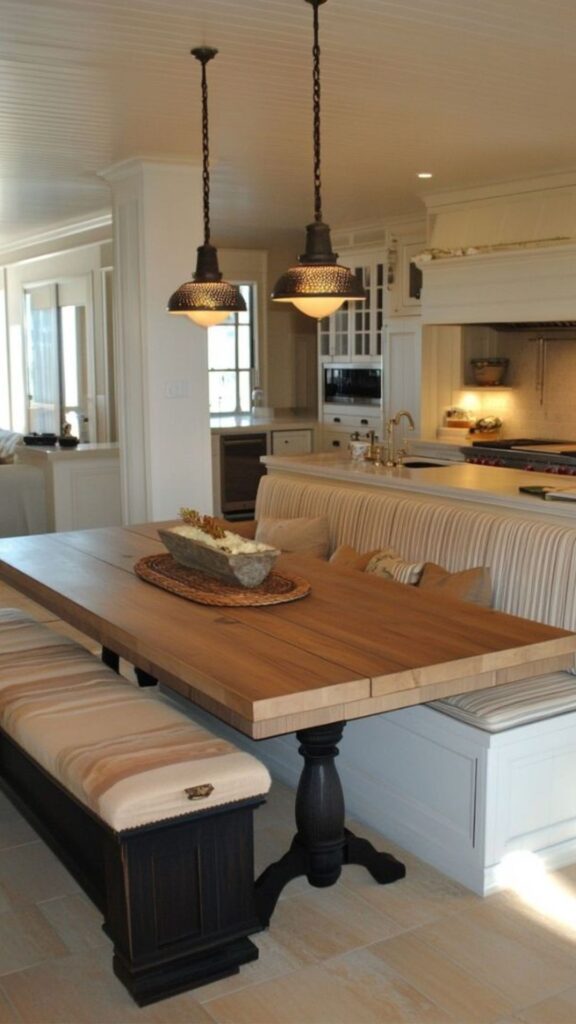 Galley-Style Islands with Bench Seating