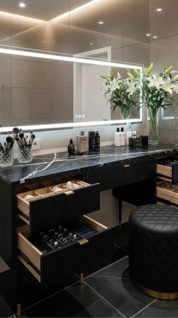 Incorporate a Dedicated Makeup or Grooming Station