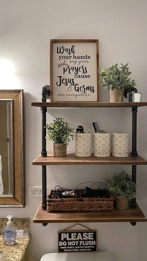 Industrial Pipe Shelves