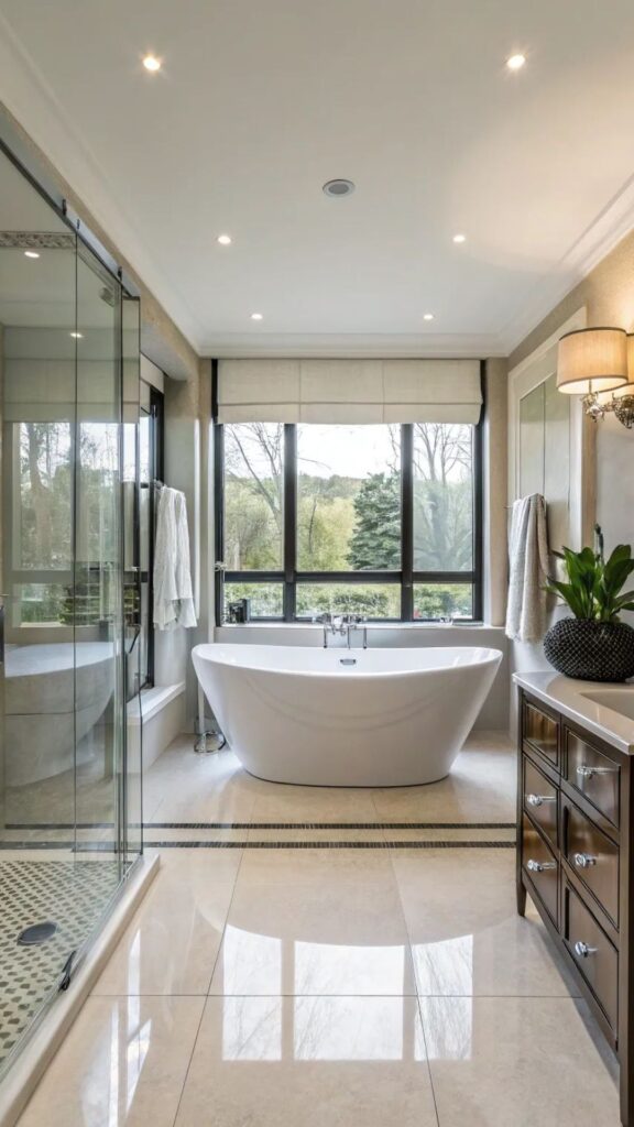 Install a Freestanding Soaking Tub as a Focal Point