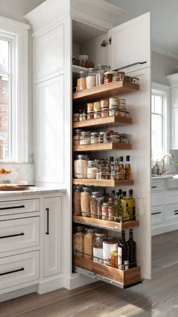 Install a Pull-Out Pantry or Slide-Out Cabinet