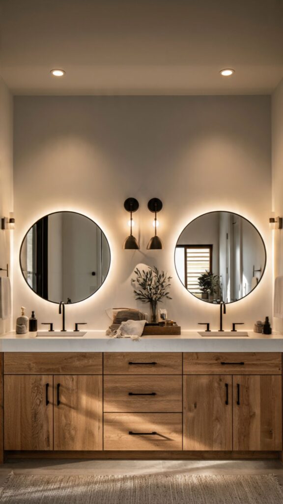 Lighting Above Double Vanities