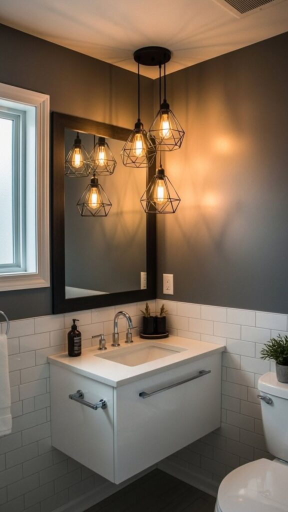 Pendant Lights as Vanity Accent Lighting
