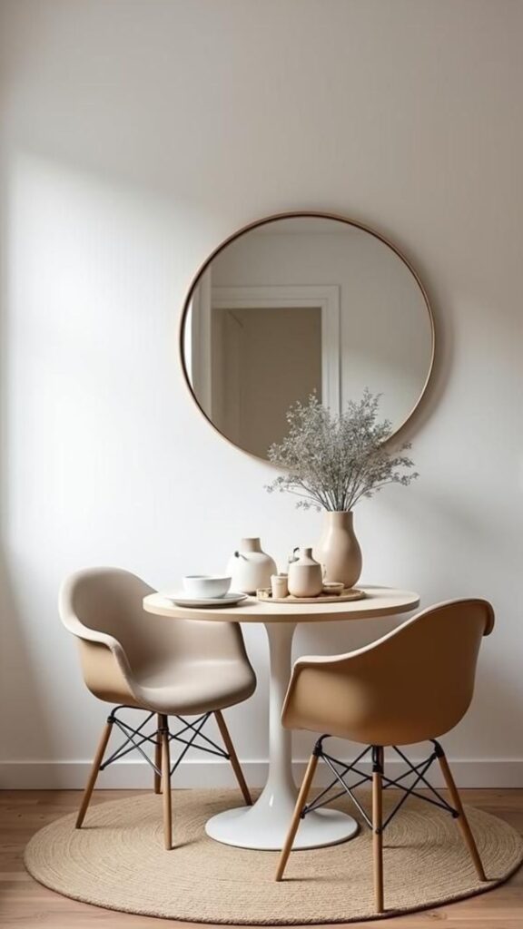 Small Round Dining Table for Two