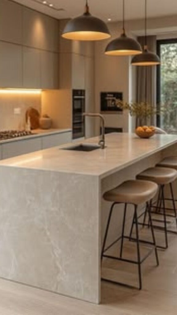 Waterfall Countertop Islands