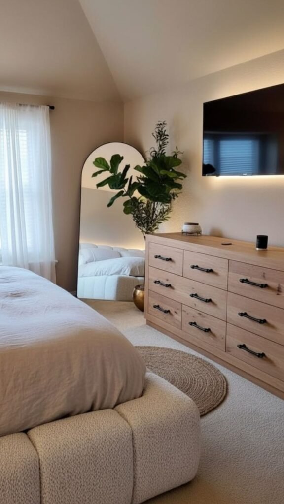 Balance the TV with Asymmetrical Styling