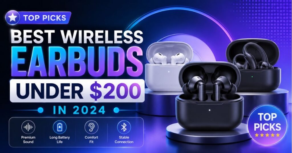 Best Wireless Earbuds Under $200 in 2024 (Top Picks)